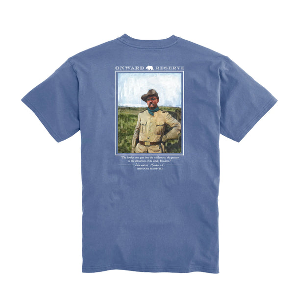 Great American Outdoorsman Tee - Washed Blue