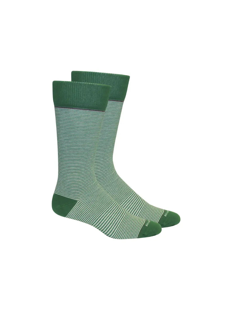 Stand Up Stripe Socks - Green/White