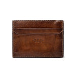 Benjamin Leather Front Pocket Wallet in Hickory