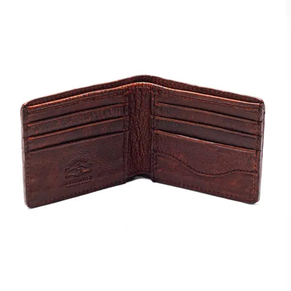 Campaign Leather Bifold Wallet in Smoke