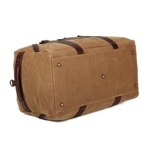 Campaign Waxed Canvas Large Duffle Bag - Smoke/Broke