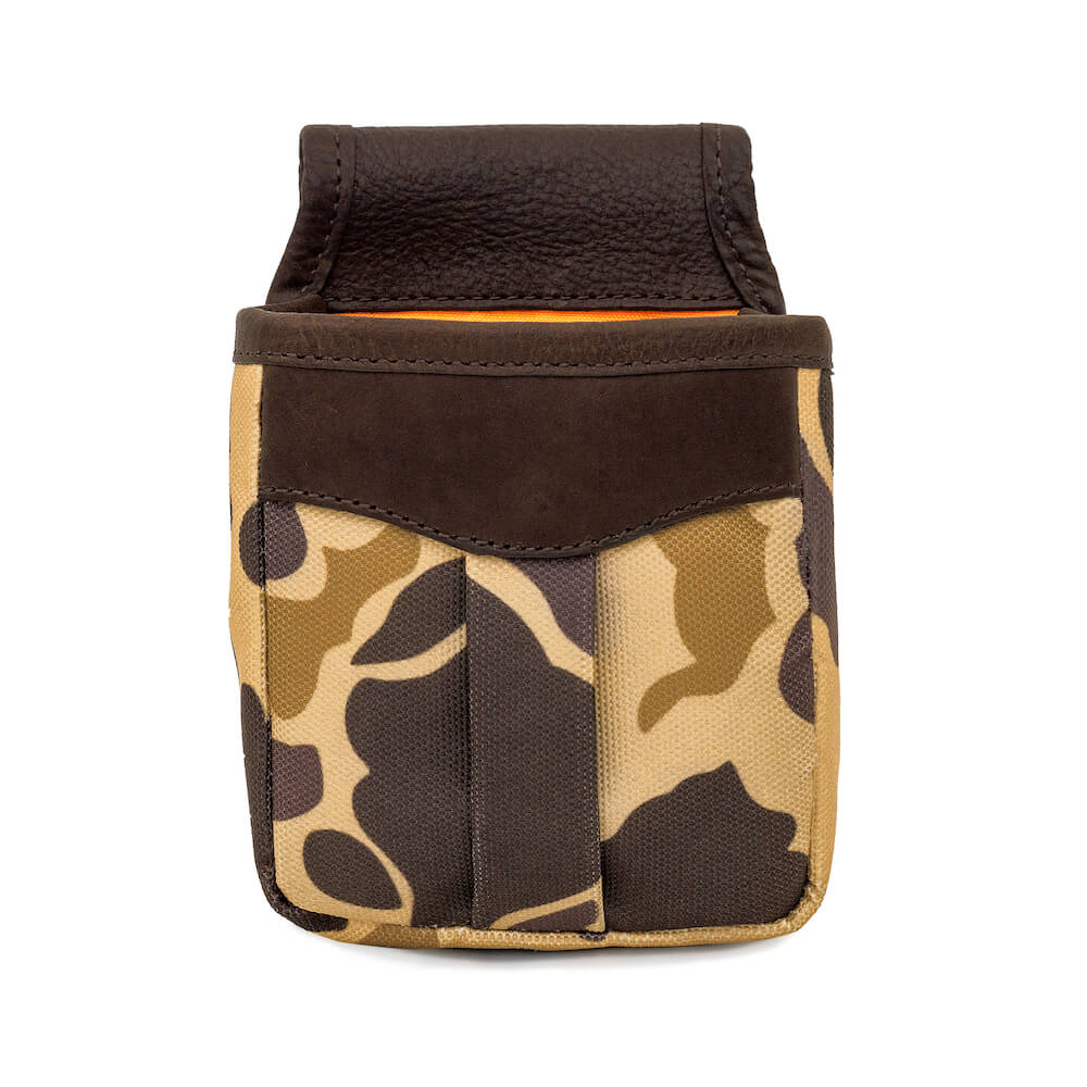 White Wing Waxed Canvas Hunting Single Belt Pouch - Vintage Camo
