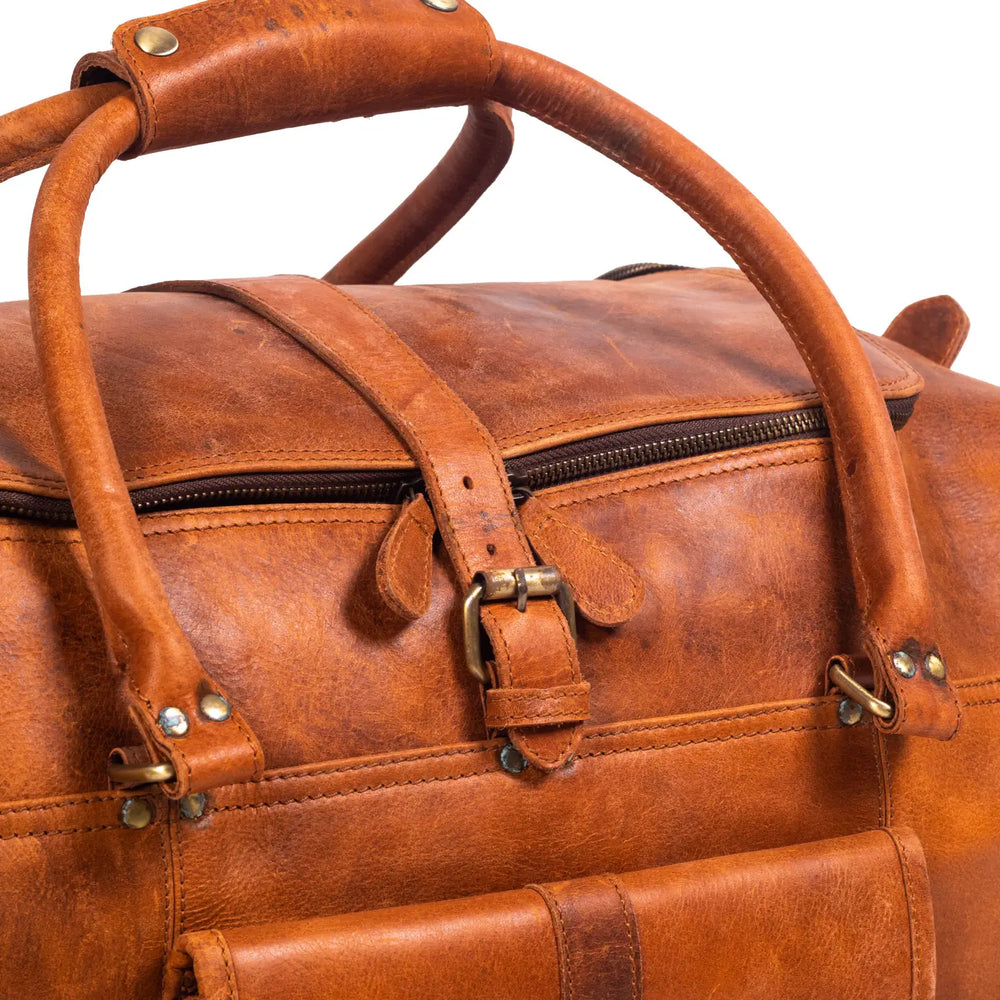 The Mahi Leather Duffle Bag- Travel Bags For Men