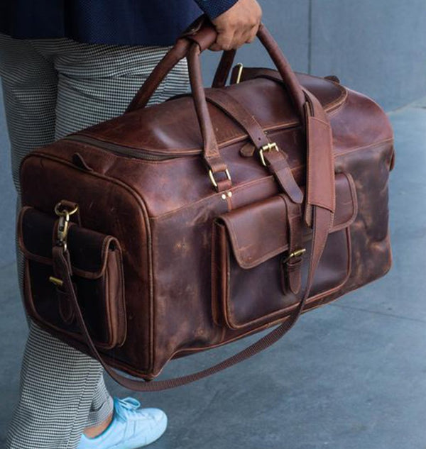 The Floyd Leather Duffle Bag- Bags For Men