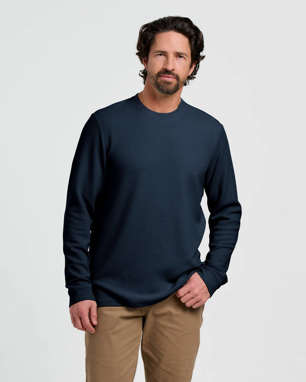 Men's Waffle Crew: Deep Navy