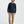 Men's Waffle Long Sleeve Henley: Deep Navy