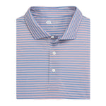 Match Stripe Performance Pique Polo: Country Blue