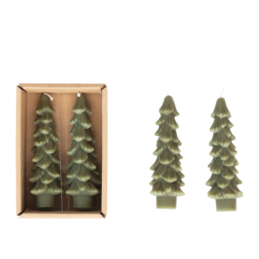 Unscented Tree Shaped Taper Candles