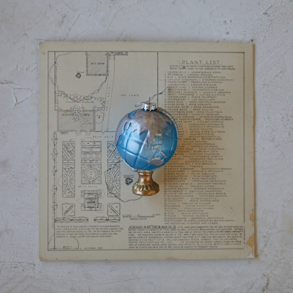 Hand-Painted Glass Globe Ornament