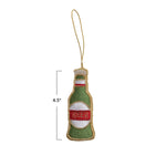 Fabric Beer Bottle Ornament