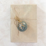 2" Round Etched Glass Ball Ornament