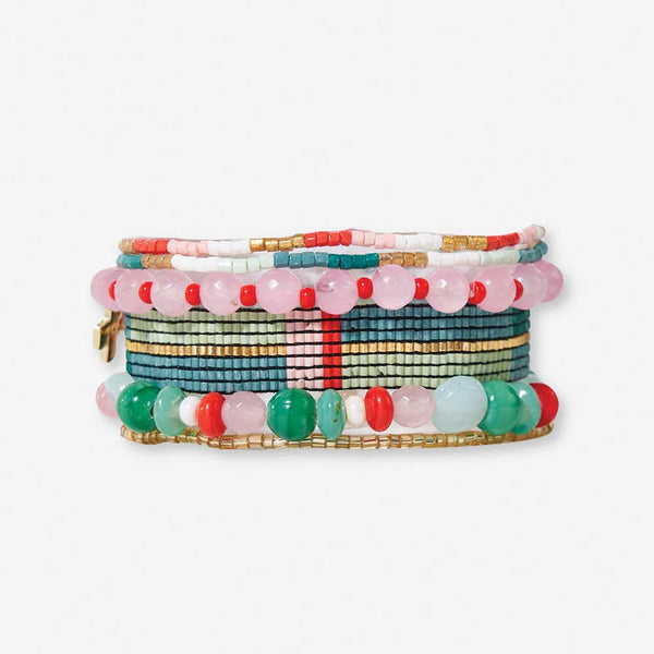 Fields Of Poppy Bracelet Stack Of 6