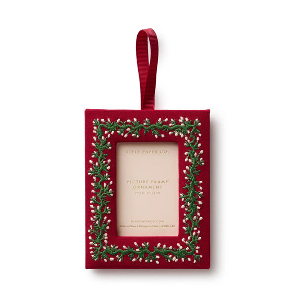 Garland Embroidered Frame Ornament