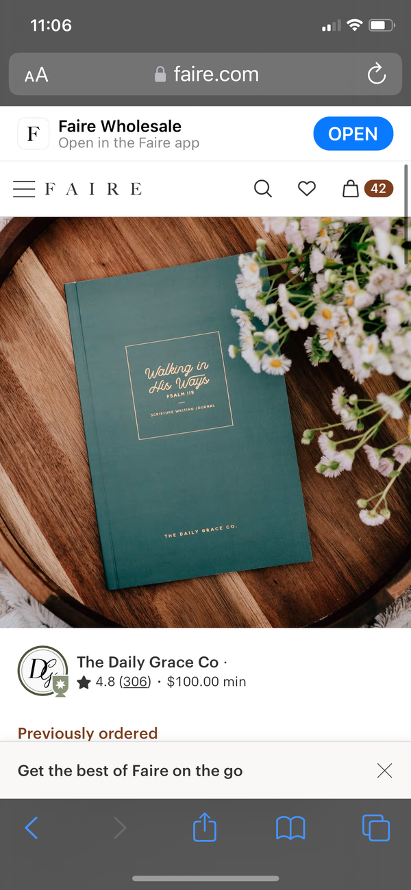 Walking in His Ways | Psalm 119 Scripture Writing Journal