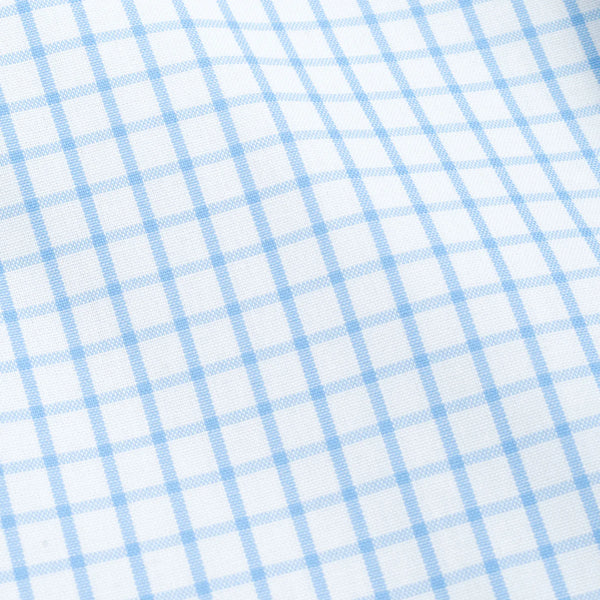 Light Blue Tattersall Cotton Sport Shirt