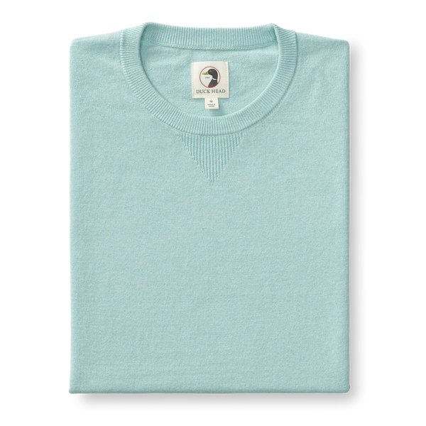 Henson Jersey Crewneck Sweater - Pastel Blue Heather