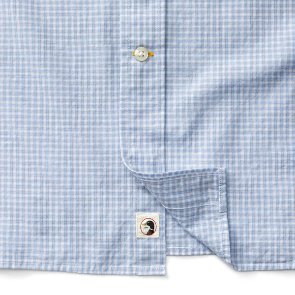 Cotton Cashmere Poplin Sport Shirt - Serenity Blue