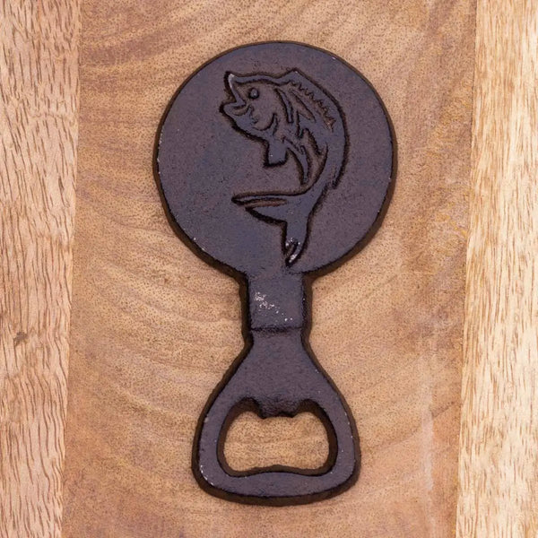 Fish Bottle Opener Antique Brown