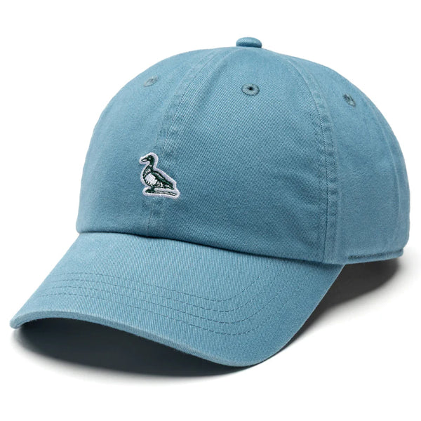 Embroidered Mallard Cotton Twill Hat - Flint Blue
