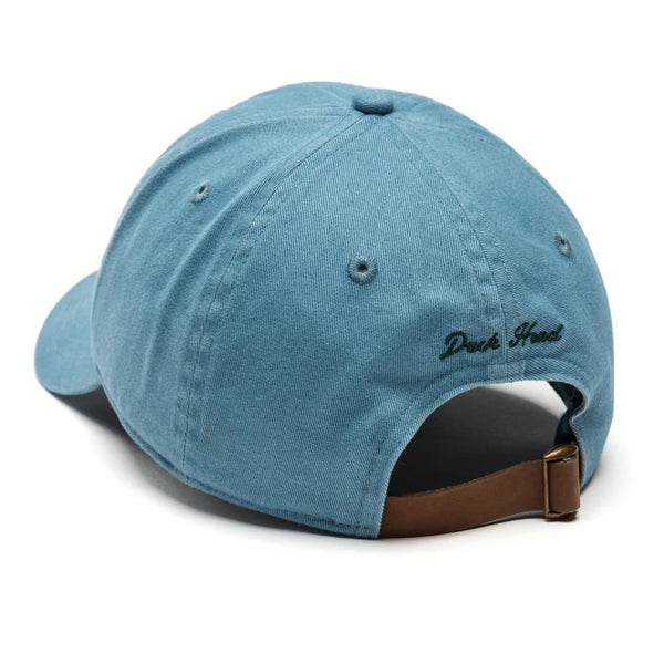 Embroidered Mallard Cotton Twill Hat - Flint Blue