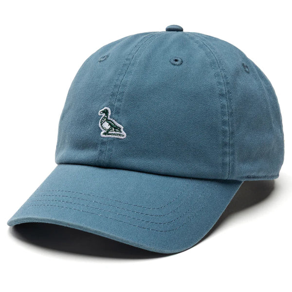 Embroidered Mallard Cotton Twill Hat - Blue Horizon