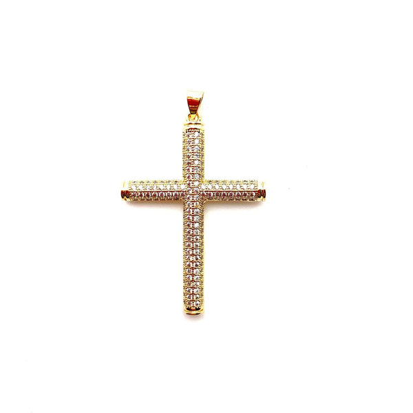 Gold Pavé Cross