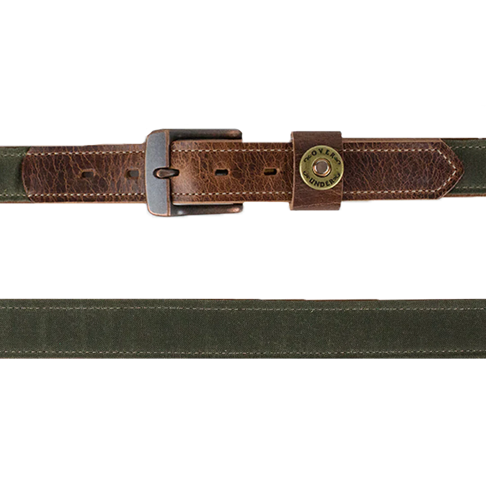 THE OLIVE WAXED CANVAS BELT