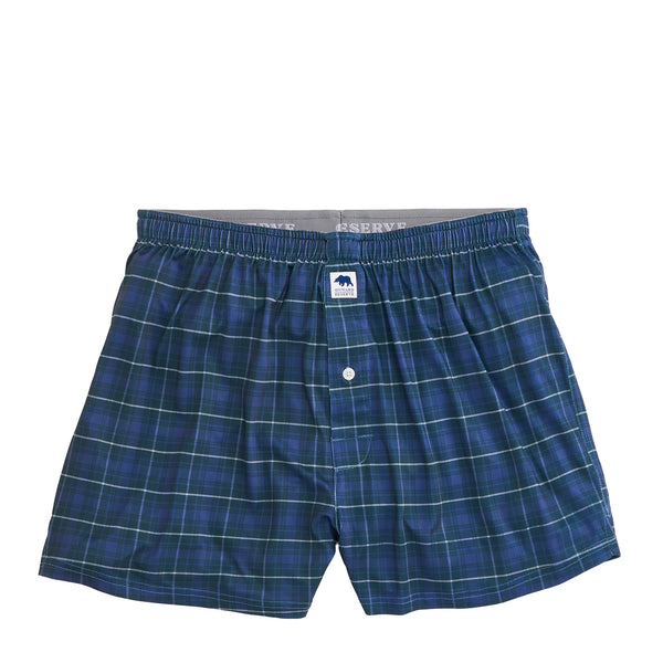 Dutton Plaid Performance Boxers - Pine Grove