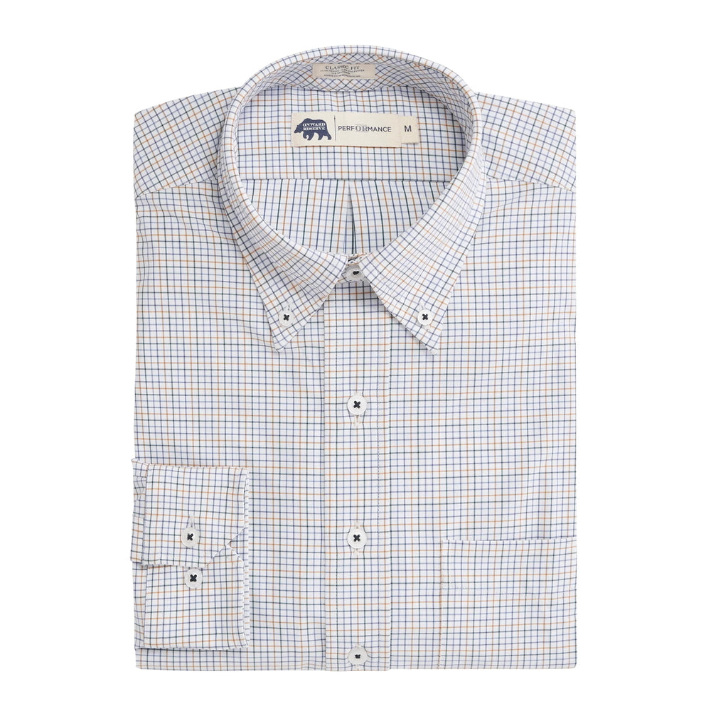 Colter Classic Fit Performance Button Down - Woodthrush