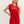 Red Jersey Knit Midi Dress