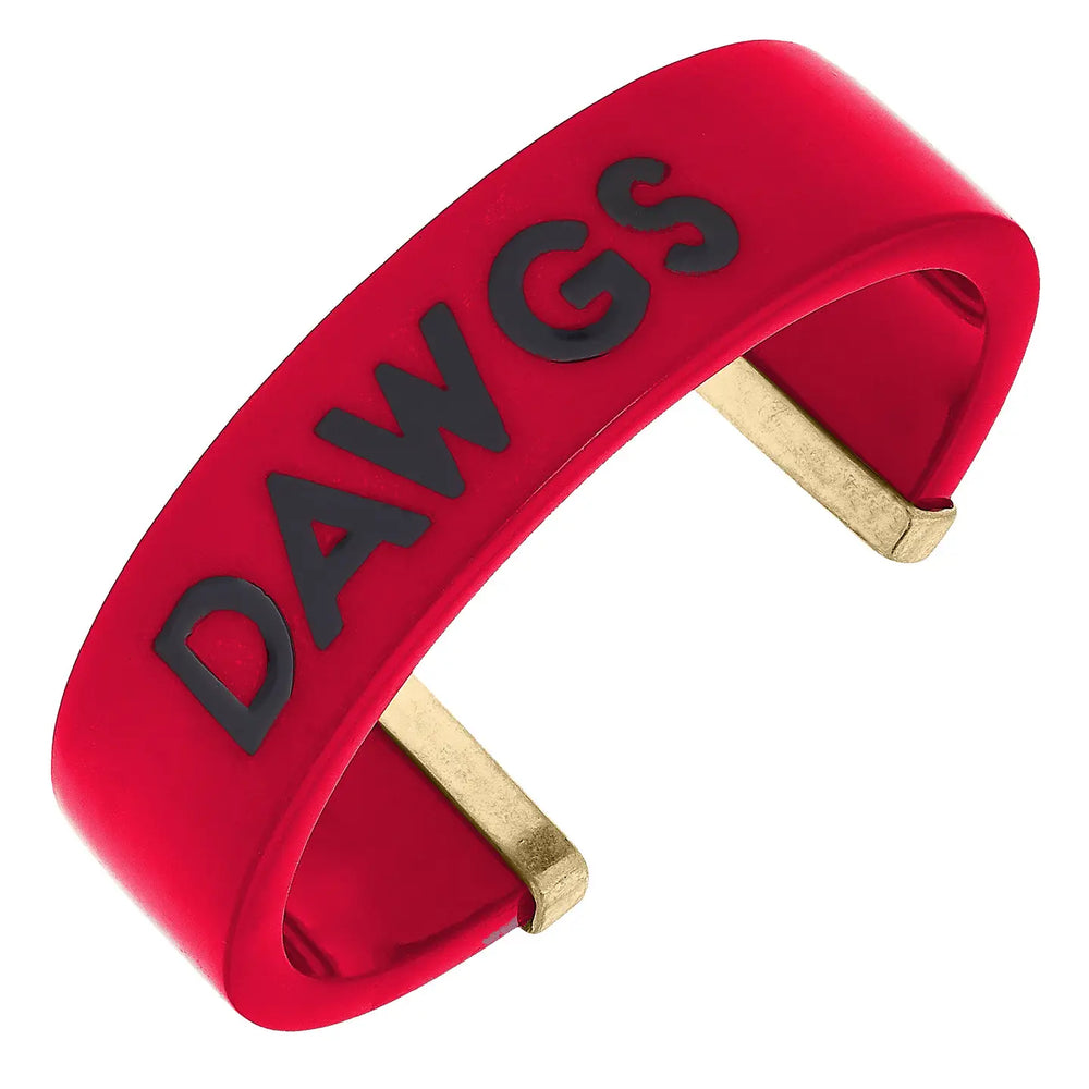 Georgia Bulldogs Resin Cuff Bracelet in Red