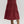 Burgundy Pleated Tiered Midi Skirt