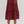 Burgundy Pleated Tiered Midi Skirt