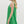 Green Square Neck Sleeveless Shift Mini Dress