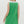 Green Square Neck Sleeveless Shift Mini Dress
