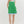 Green Square Neck Sleeveless Shift Mini Dress