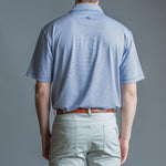 Hairline Stripe Performance Polo - Navy