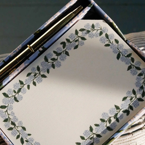 Hydrangea Note Writing Set