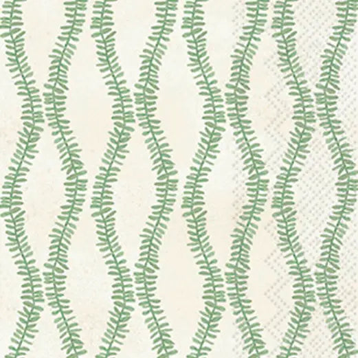 Paper Guest Towels 16 Ct Leaf and Stem Green
