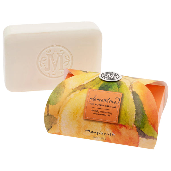 Clementine Shea Butter Bar Soap By Mangiacotti, 6 oz