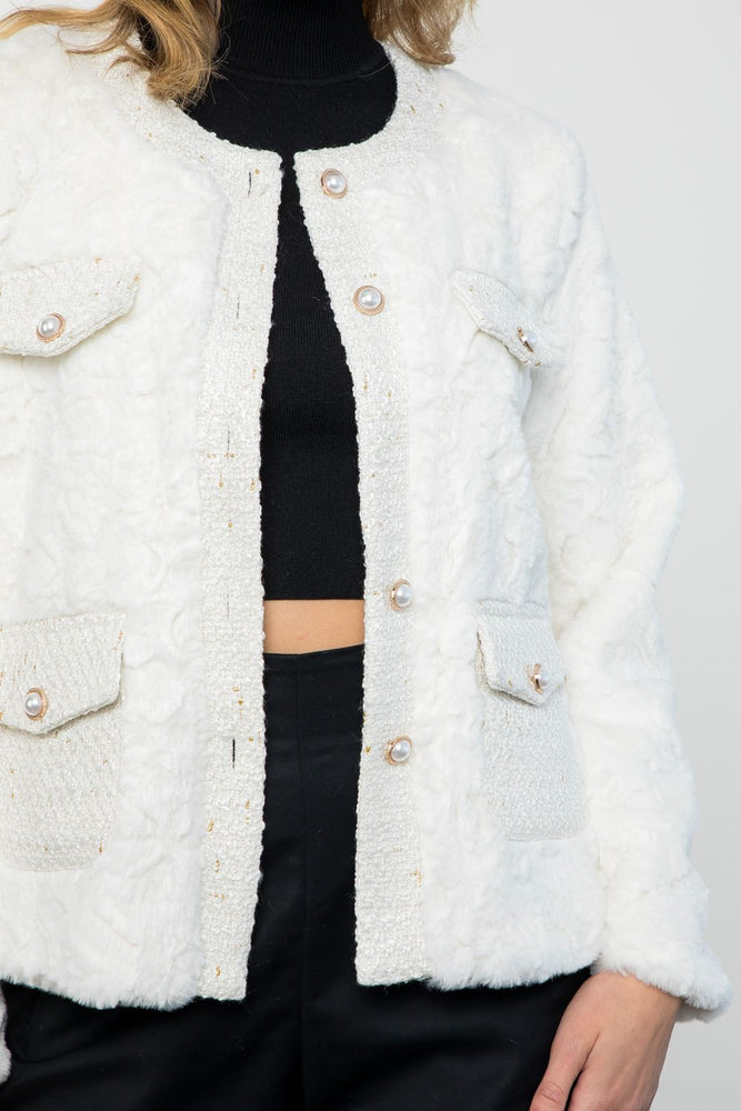Button Up Jacket - White