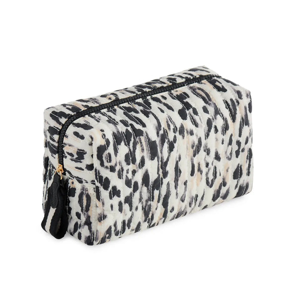 Ezra Large Boxy Cosmetic Pouch - Lepoard