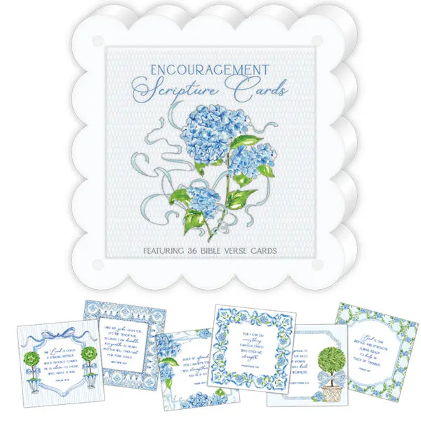 Encouragement Floral & Topiaries Scripture Cards with Frame