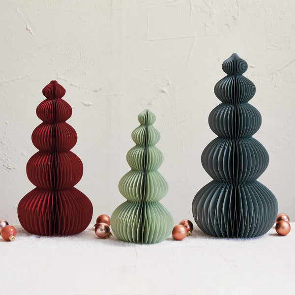 Paper Folding Honeycomb Tree, Red