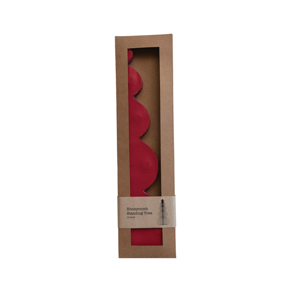 Paper Folding Honeycomb Tree, Red