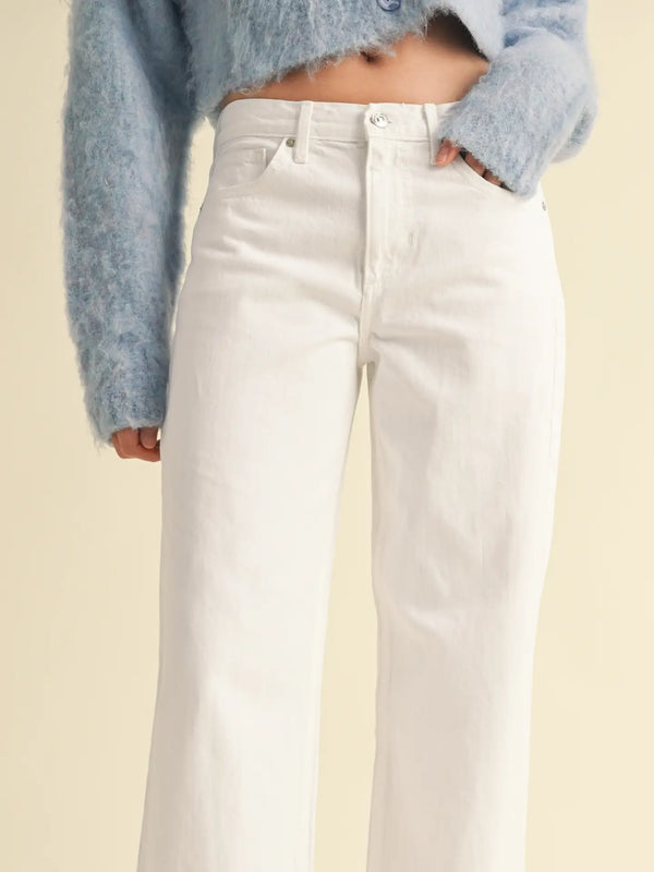 Optic White - Relaxed Straight