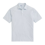 Birdie Stripe Performance Polo - Lichen Blue