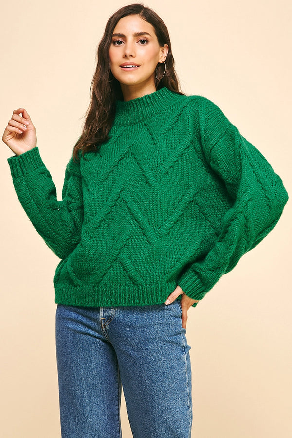 V-Pattern Sweater Pullover