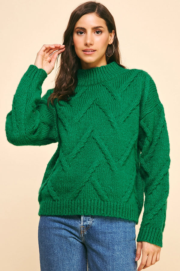 V-Pattern Sweater Pullover