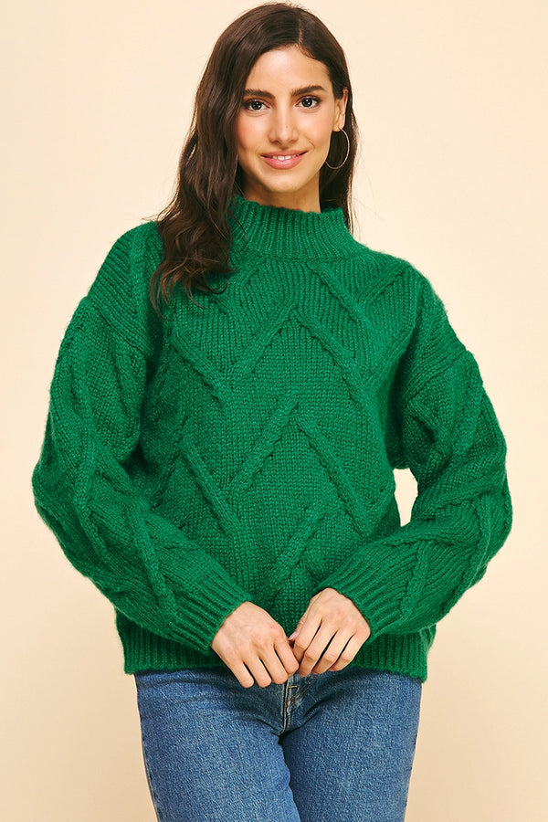V-Pattern Sweater Pullover